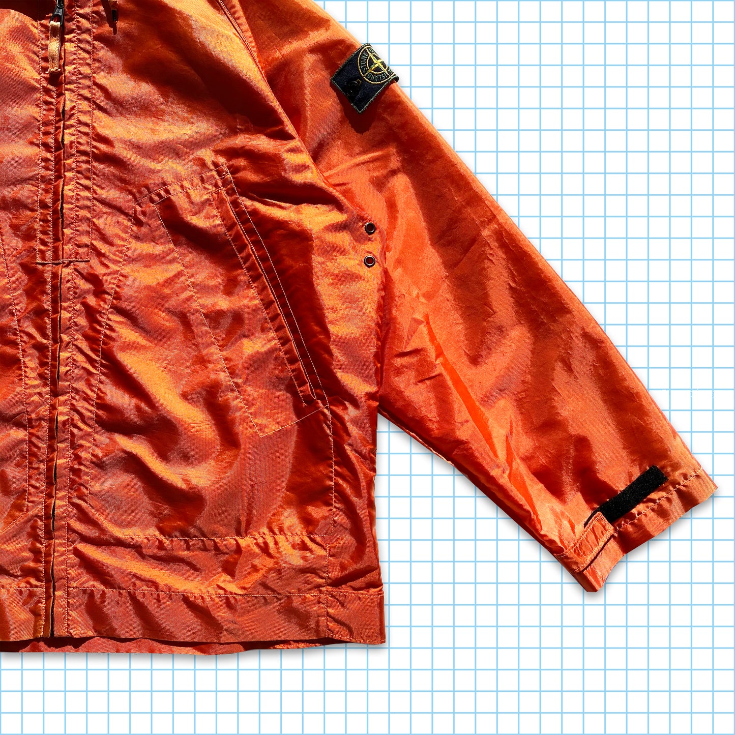 Vintage Stone Island Bright Orange Hooded Formula Steel SS96’ - Large / Extra Large