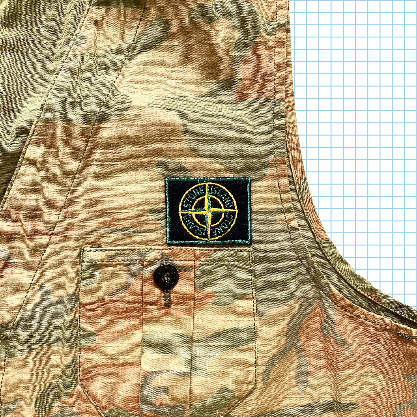 vintage Stone Island 'Ice Jacket' Gilet SS90' - Moyen