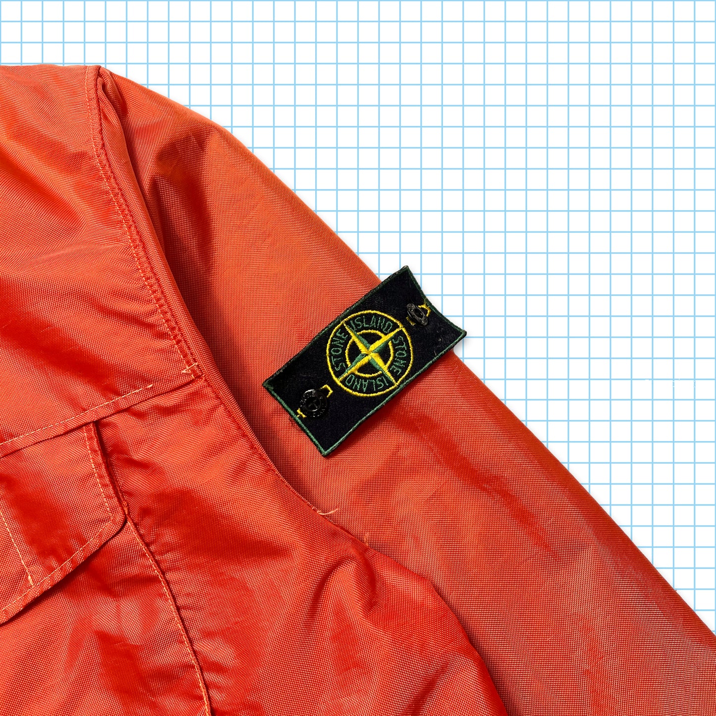 Vintage Stone Island Bright Orange Formula Steel SS96’ - Extra Large / Extra Extra Large