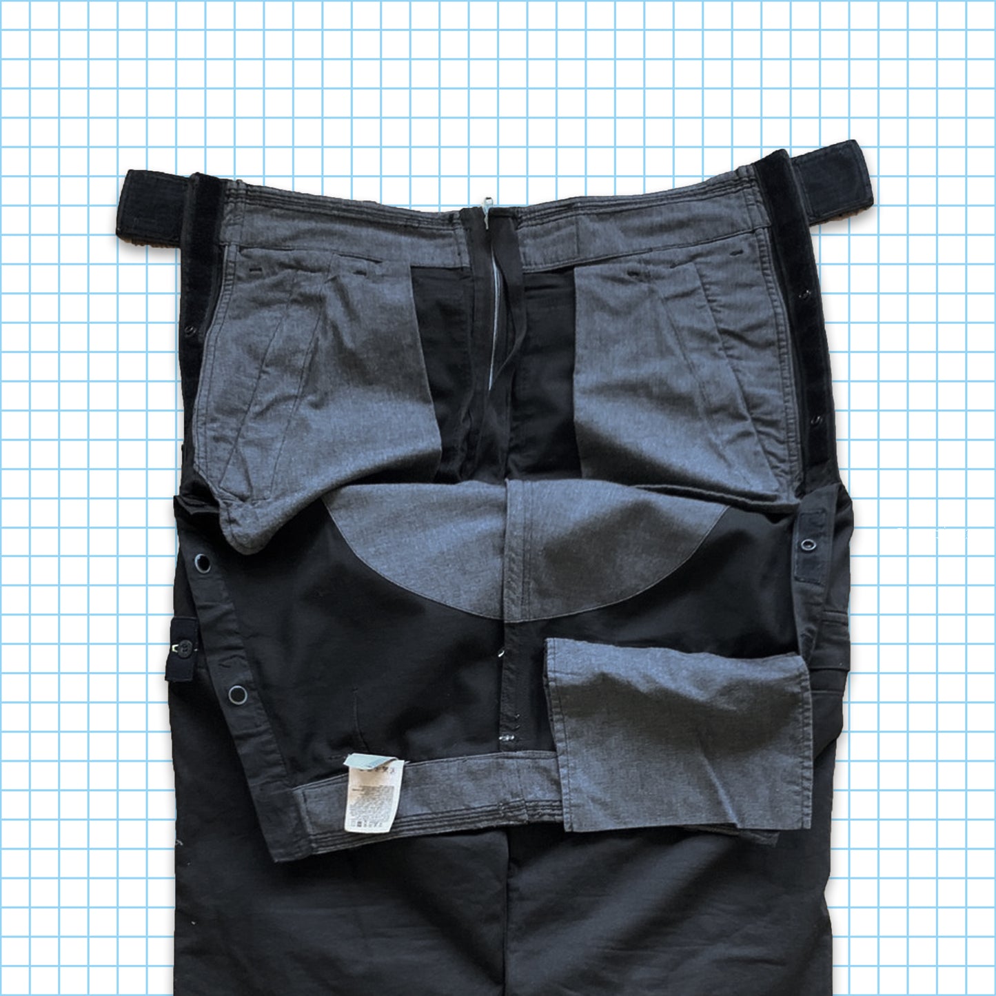 vintage Stone Island S/S 2006 Pantalon de vol cargo militaire noir - Taille 34-38 »
