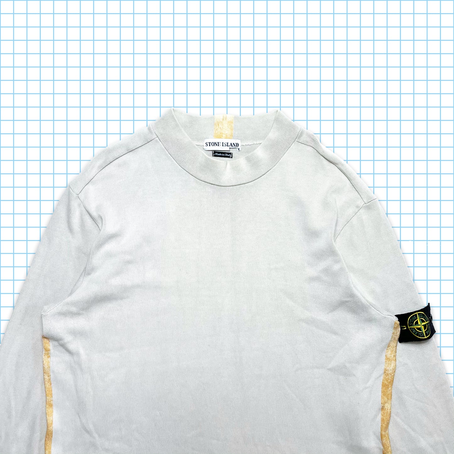 Vintage Early 00’s Stone Island Taped Crewneck - Large