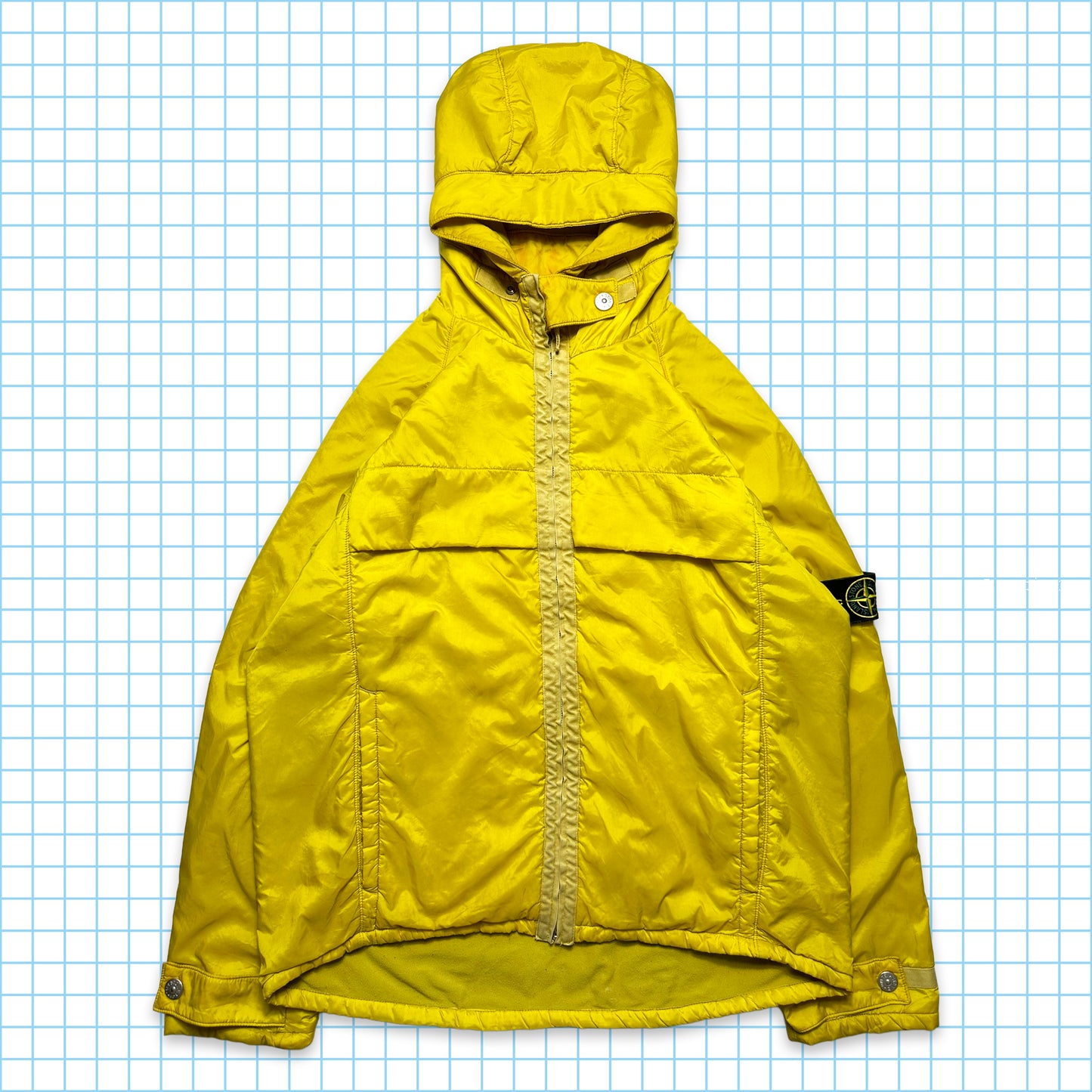 Early 2000's Stone Island Sunflower Yellow Double Chest Pocket Jacket - Large / Extra Large