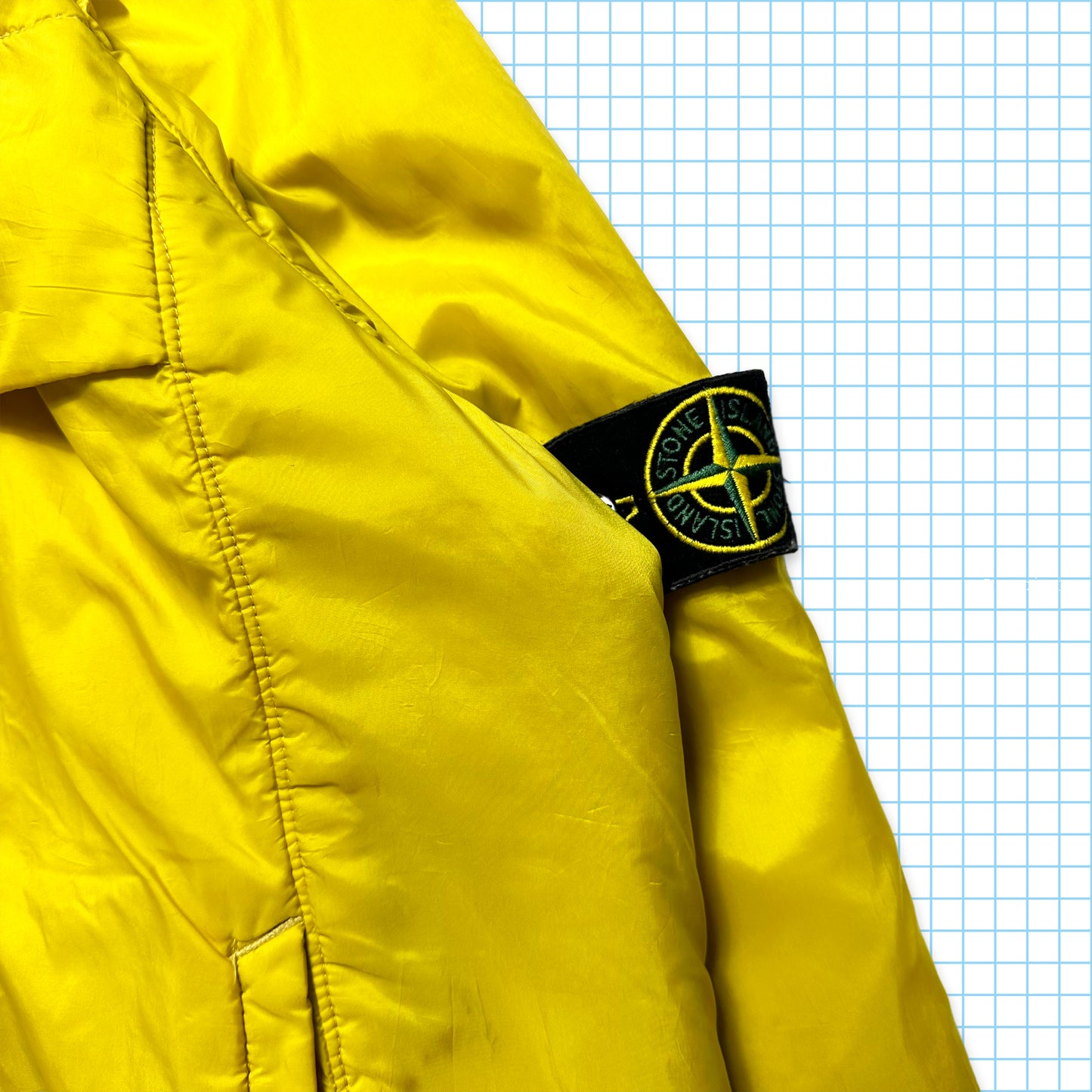 Early 2000's Stone Island Sunflower Yellow Double Chest Pocket Jacket - Large / Extra Large