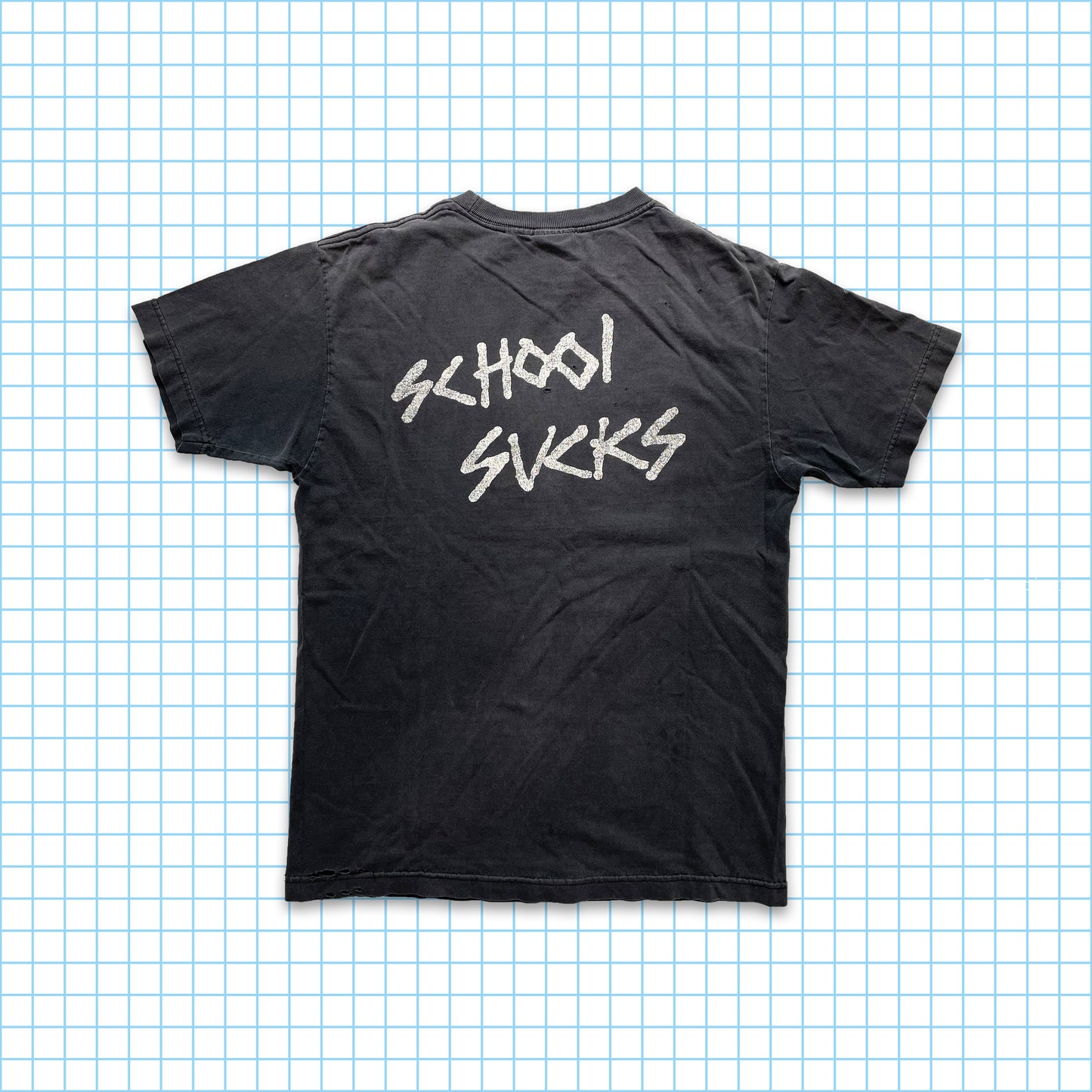 Vintage Zero 'School Sucks' Tee - Medium