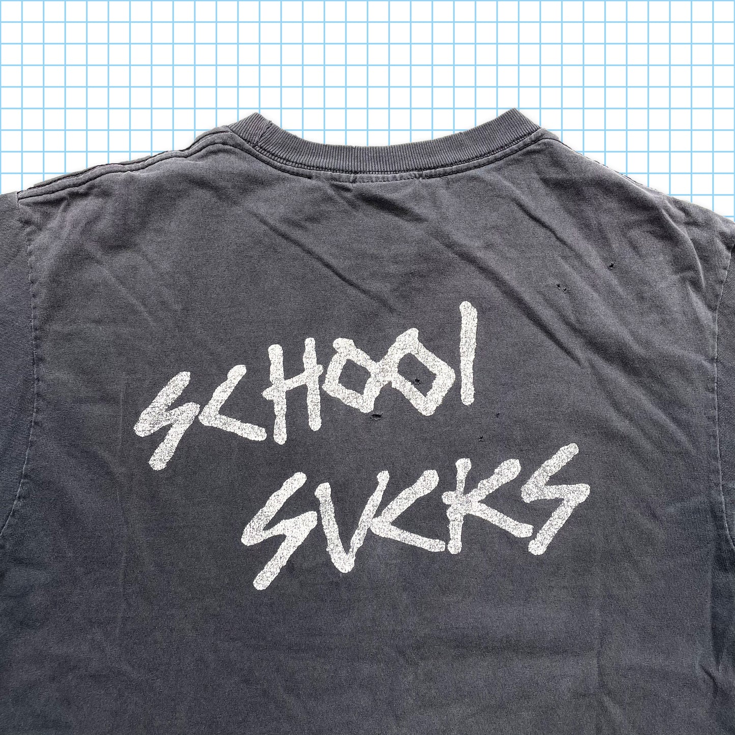 Vintage Zero 'School Sucks' Tee - Medium