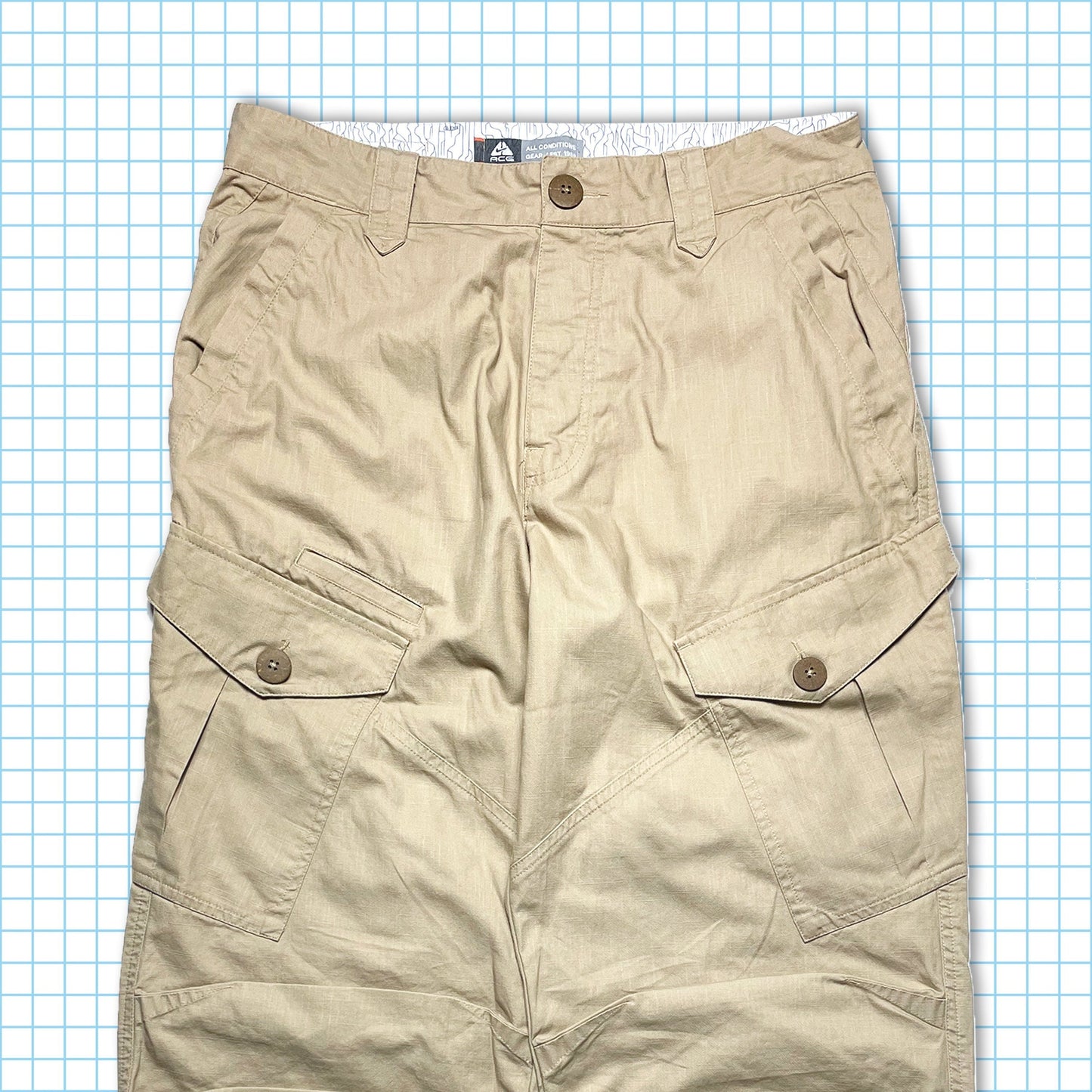 Nike ACG Multi Pocket Light Beige Technical Cargo Pant - Multiple Sizes