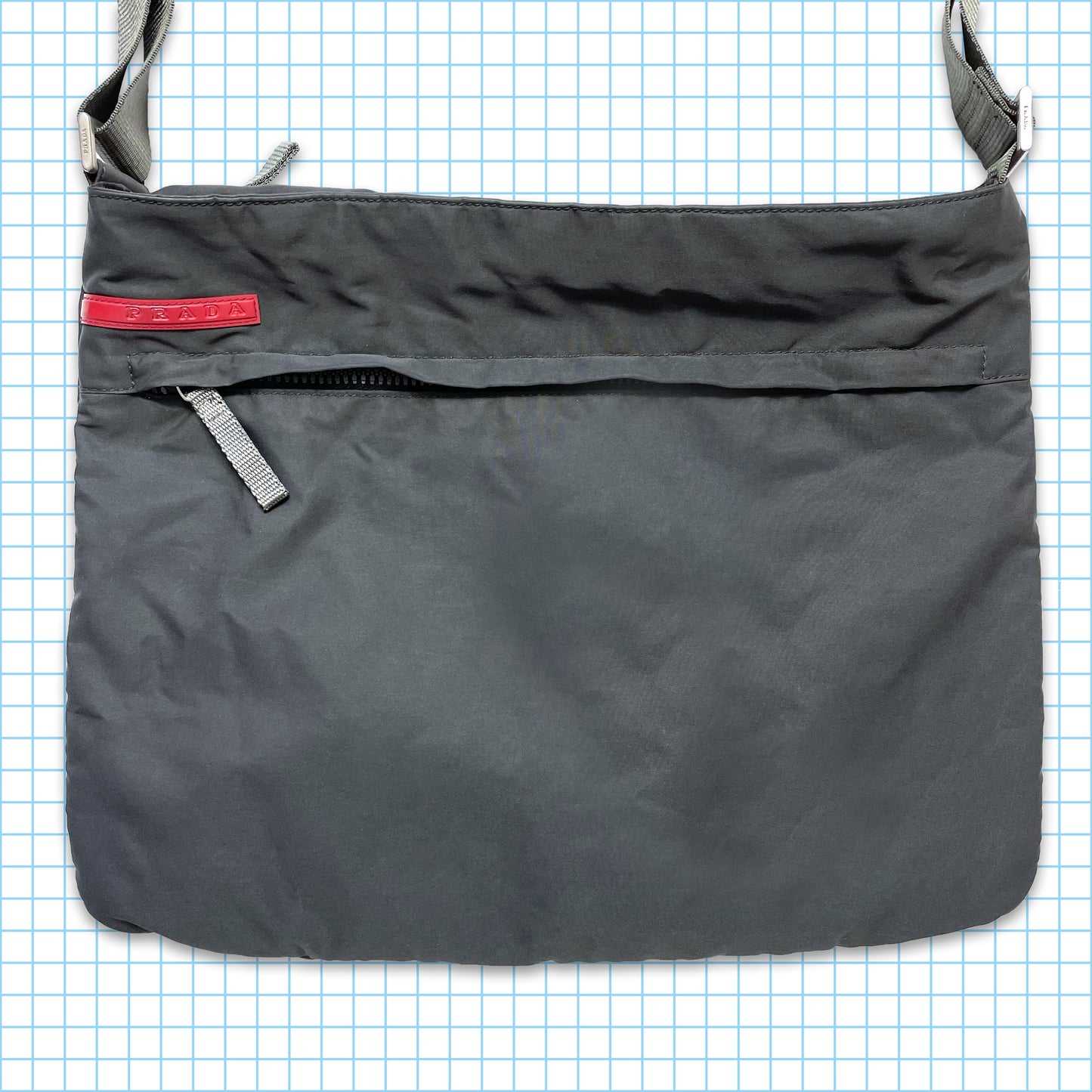 Vintage Prada Sport Dark Grey Side Bag