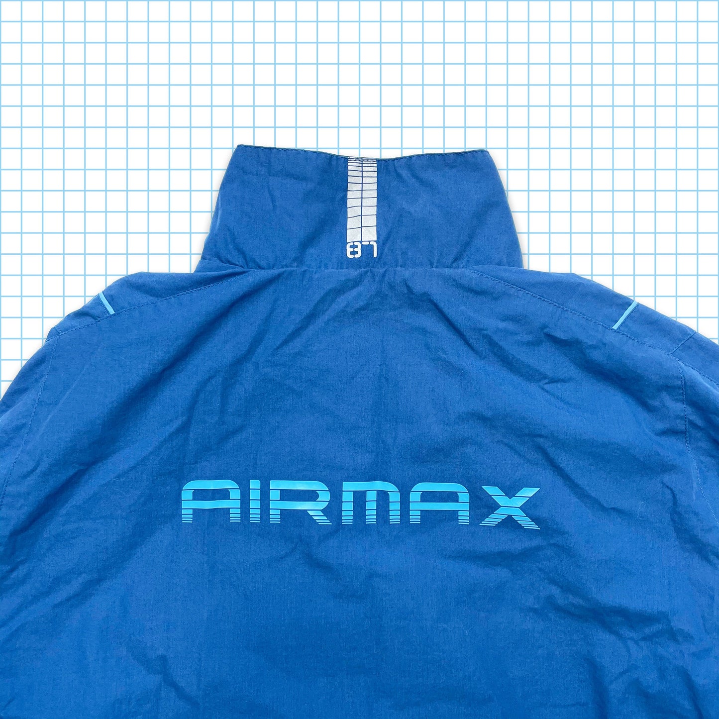 Vintage Nike AirMax Centre Swoosh Half Zip Pull Over - Large / Extra Large