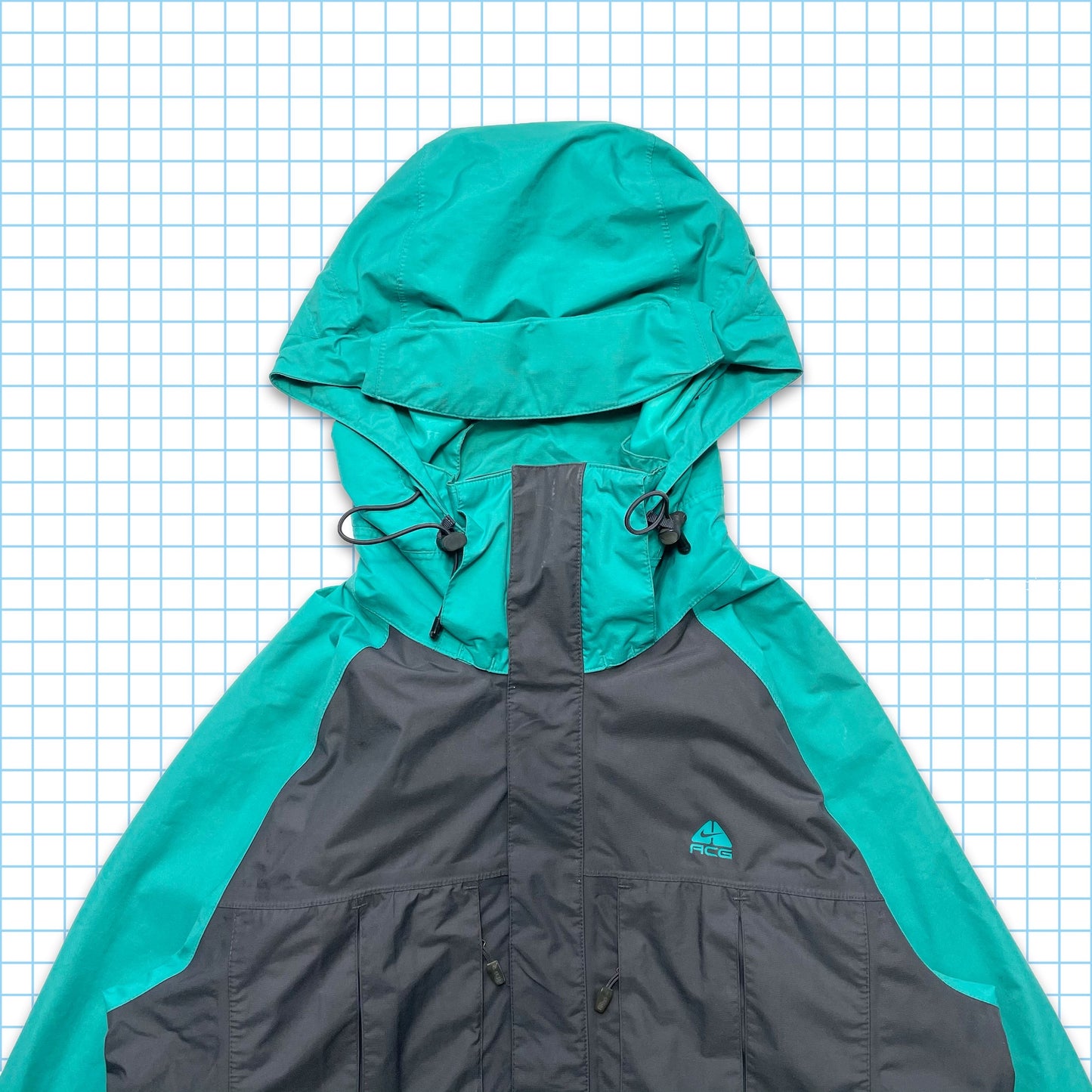 Vintage Nike ACG Turquoise Arms Padded Jacket