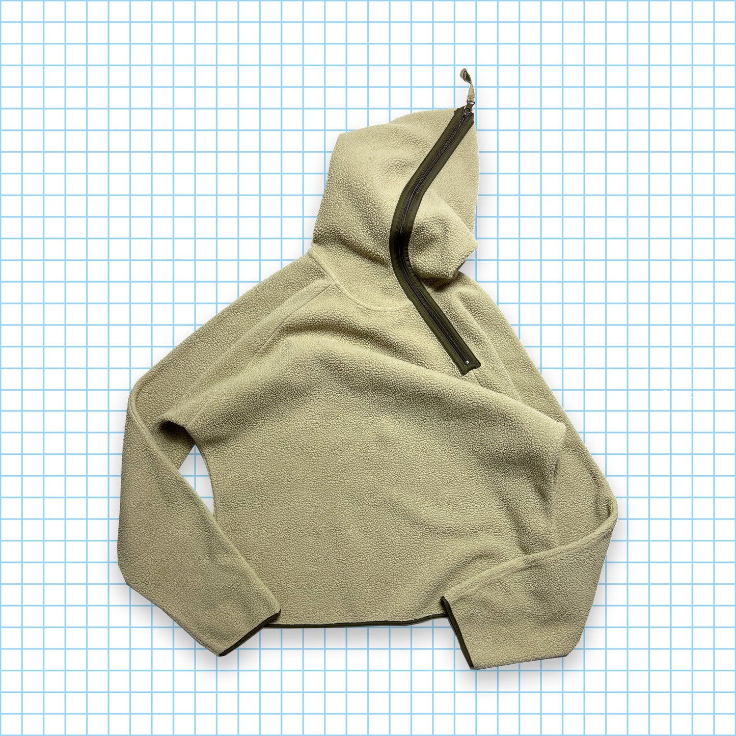 Vintage Nike Asymmetric Zip Fleece Pullover - Small / Medium