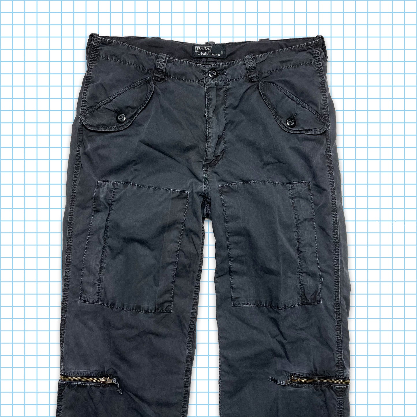 Vintage Polo Ralph Lauren Tactical Multi Pocket Cargo Trousers - 32” / 34” Waist