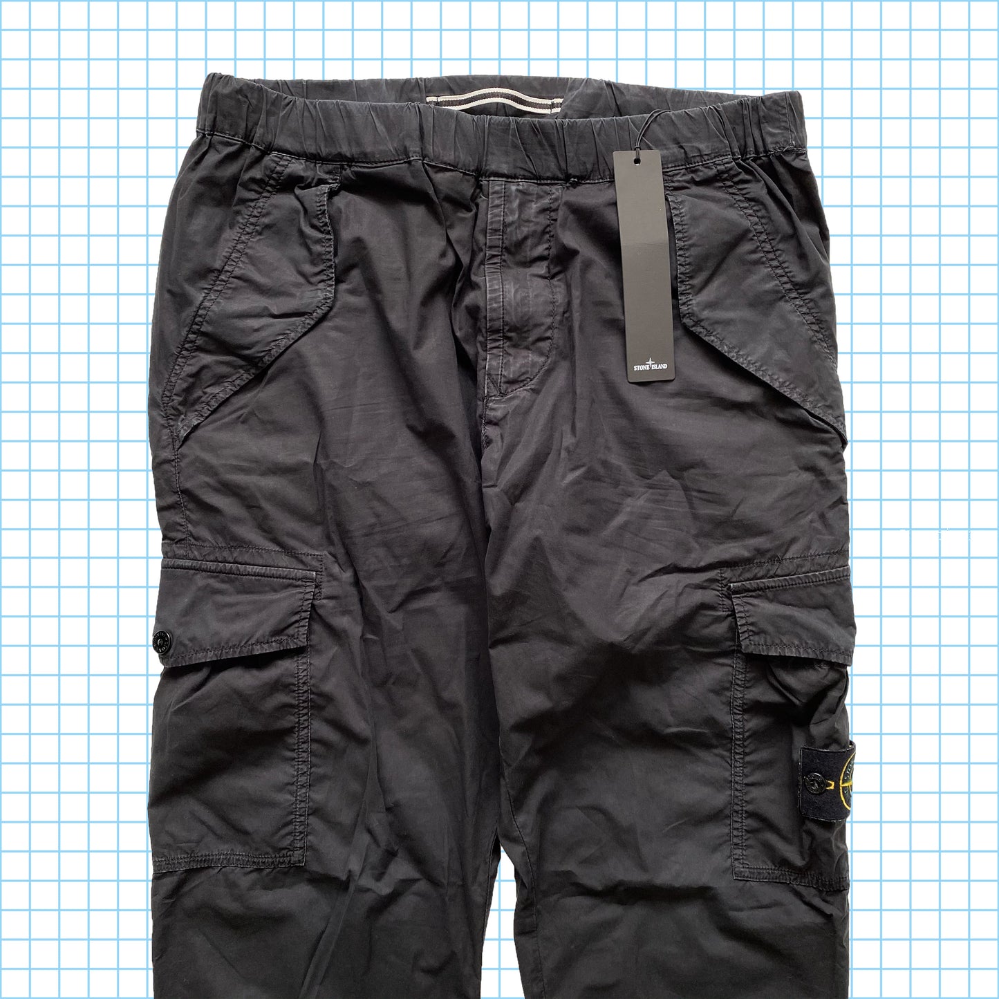 Stone Island - Pantalon de combat Stealth noir