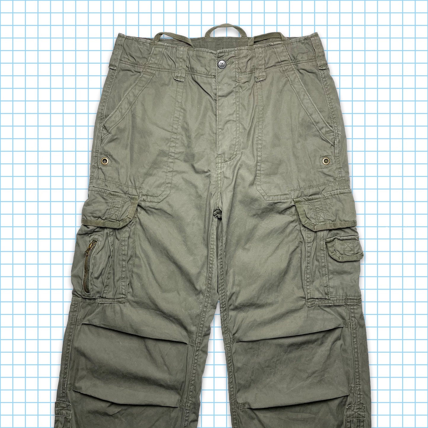 Vintage Military Multi Pocket Cargo Pant - 32” Waist