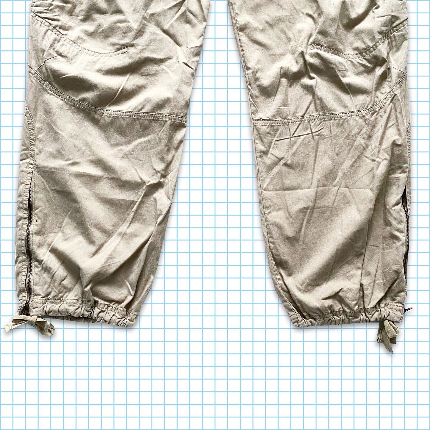 Vintage Nike Beige Multi Pocket Cargos - Extra Large