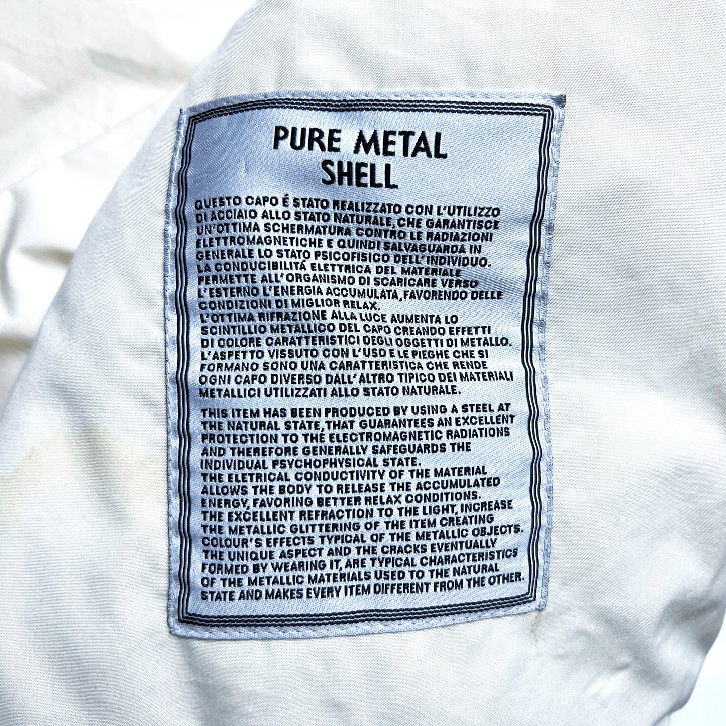 Vintage Stone Island Pure Metal Shell AW00' - Large / Extra Large