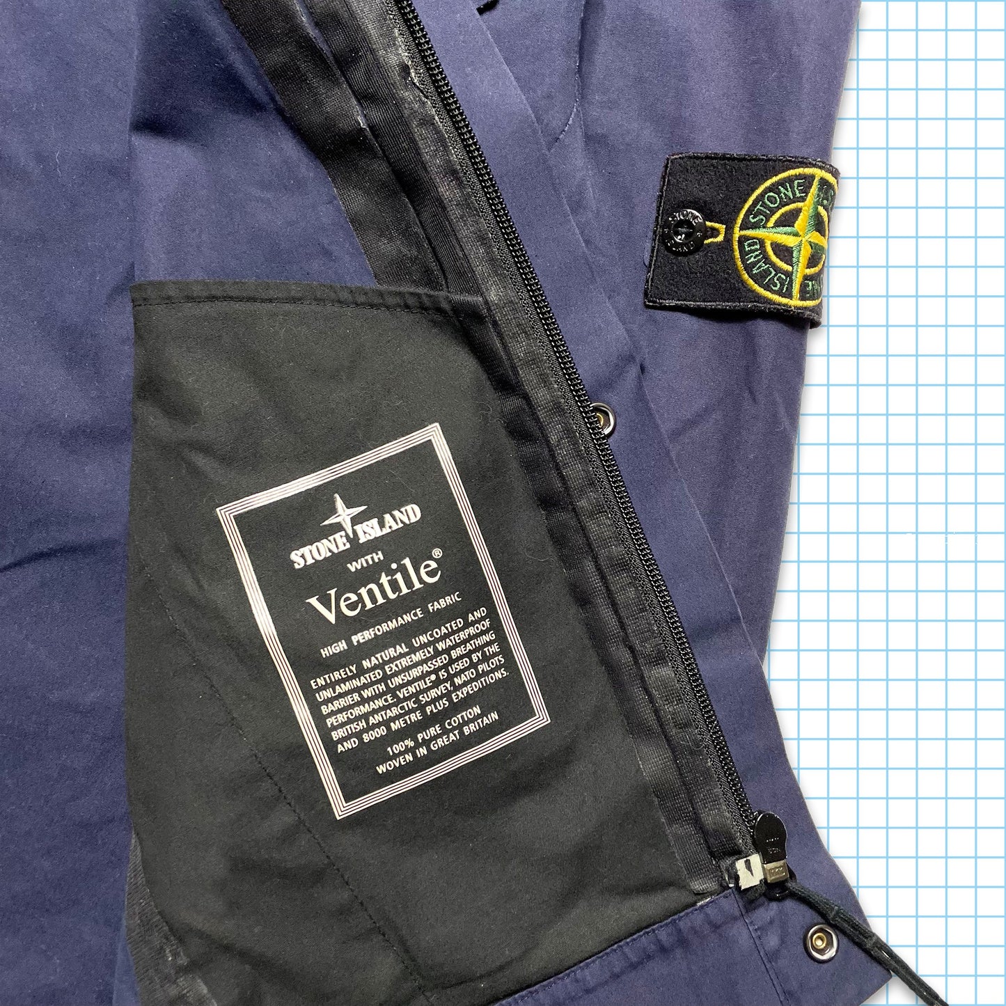 Stone Island Hooded Ventile Jacket SS10' - Large
