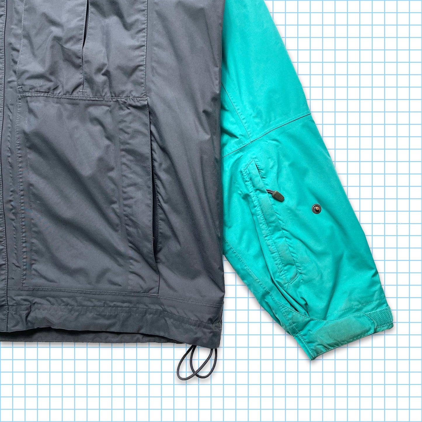 Vintage Nike ACG Turquoise Arms Padded Jacket