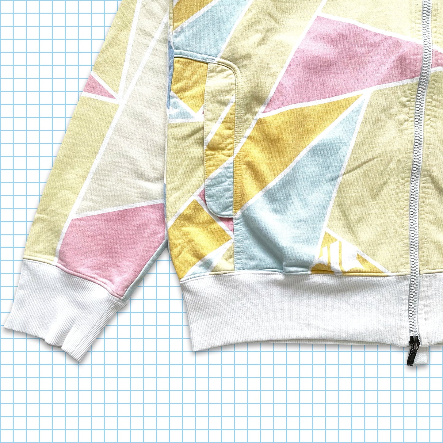 Vintage Maharishi Abstract Multicolour Pastel Hoodie - Small / Medium