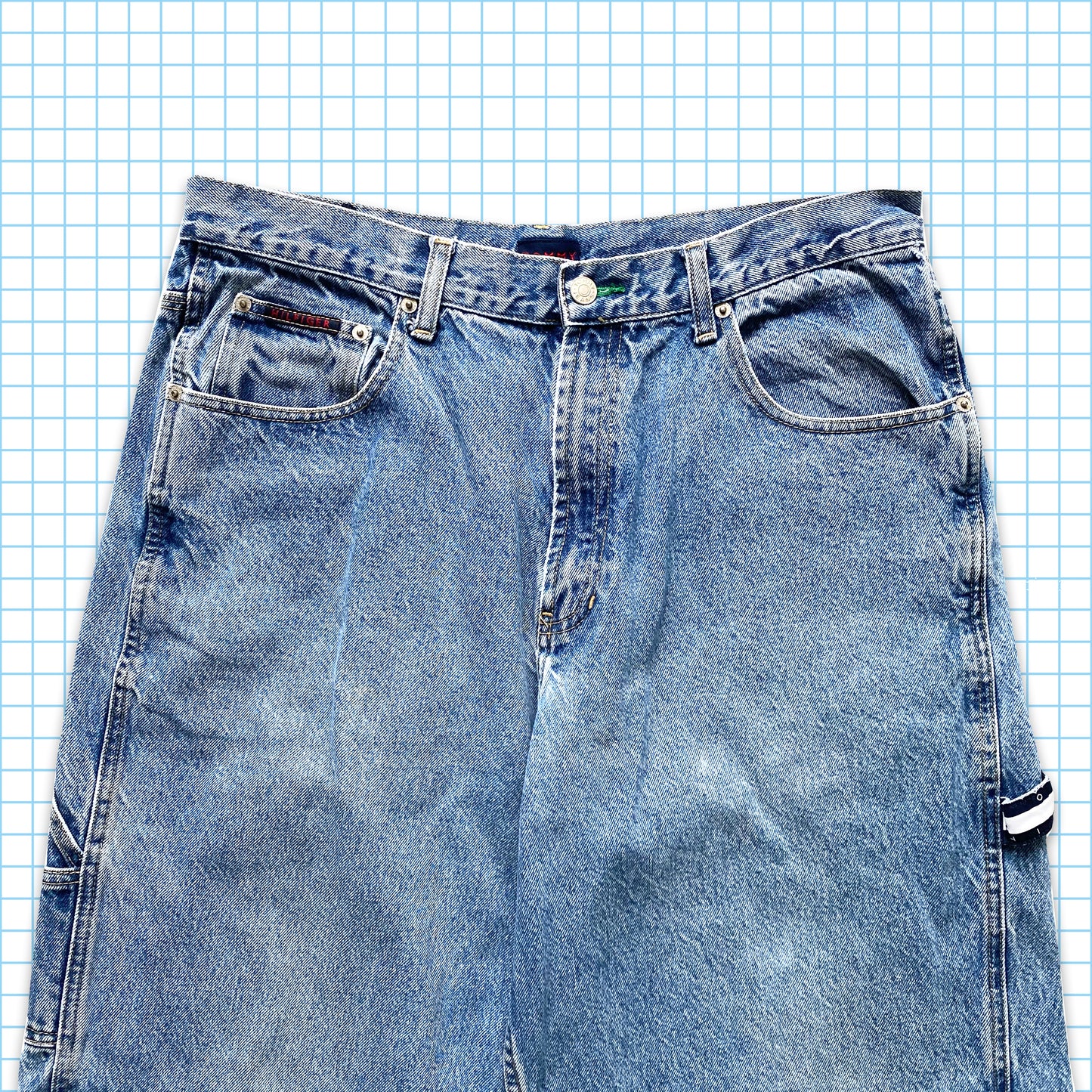 Vintage 90’s Tommy Hilfiger Washed Carpenter Jeans - 34x32