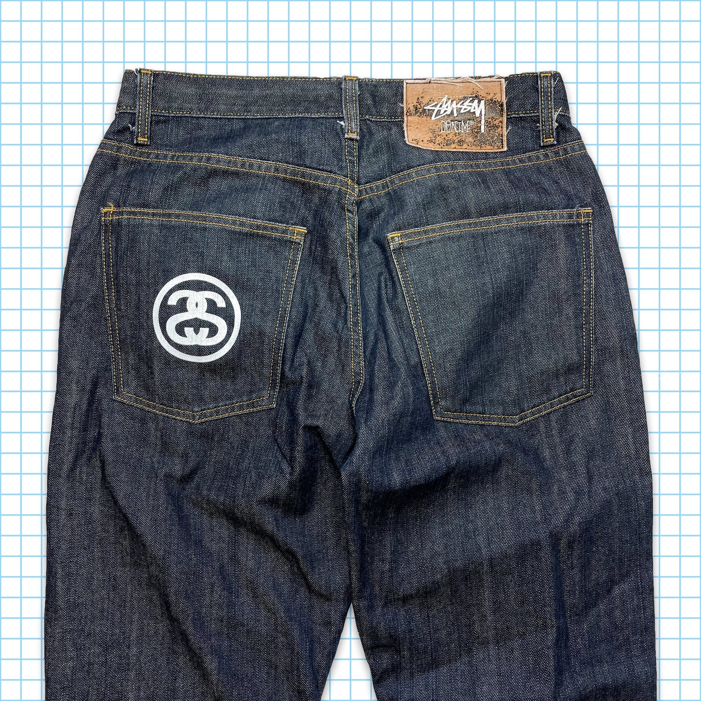 Vintage Stüssy Dark Indigo Denim - 32" Waist