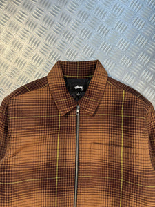 Stüssy Plaid Padded Harrington Jacket - Small / Medium