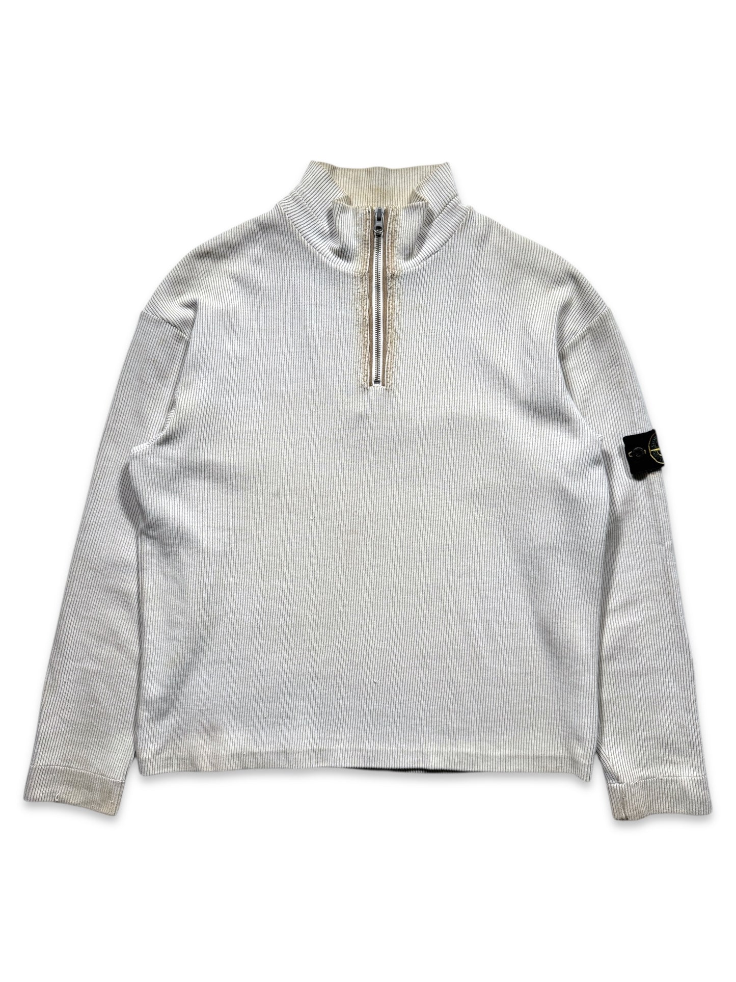 AW02’ Stone Island Ribbed Cotton 1/4 Zip