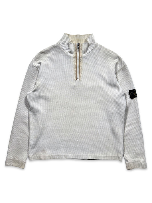 AW02’ Stone Island Ribbed Cotton 1/4 Zip