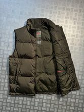 画像をギャラリービューアに読み込む, Early 2000’s Prada Sport Deep Khaki Padded Gilet - Medium