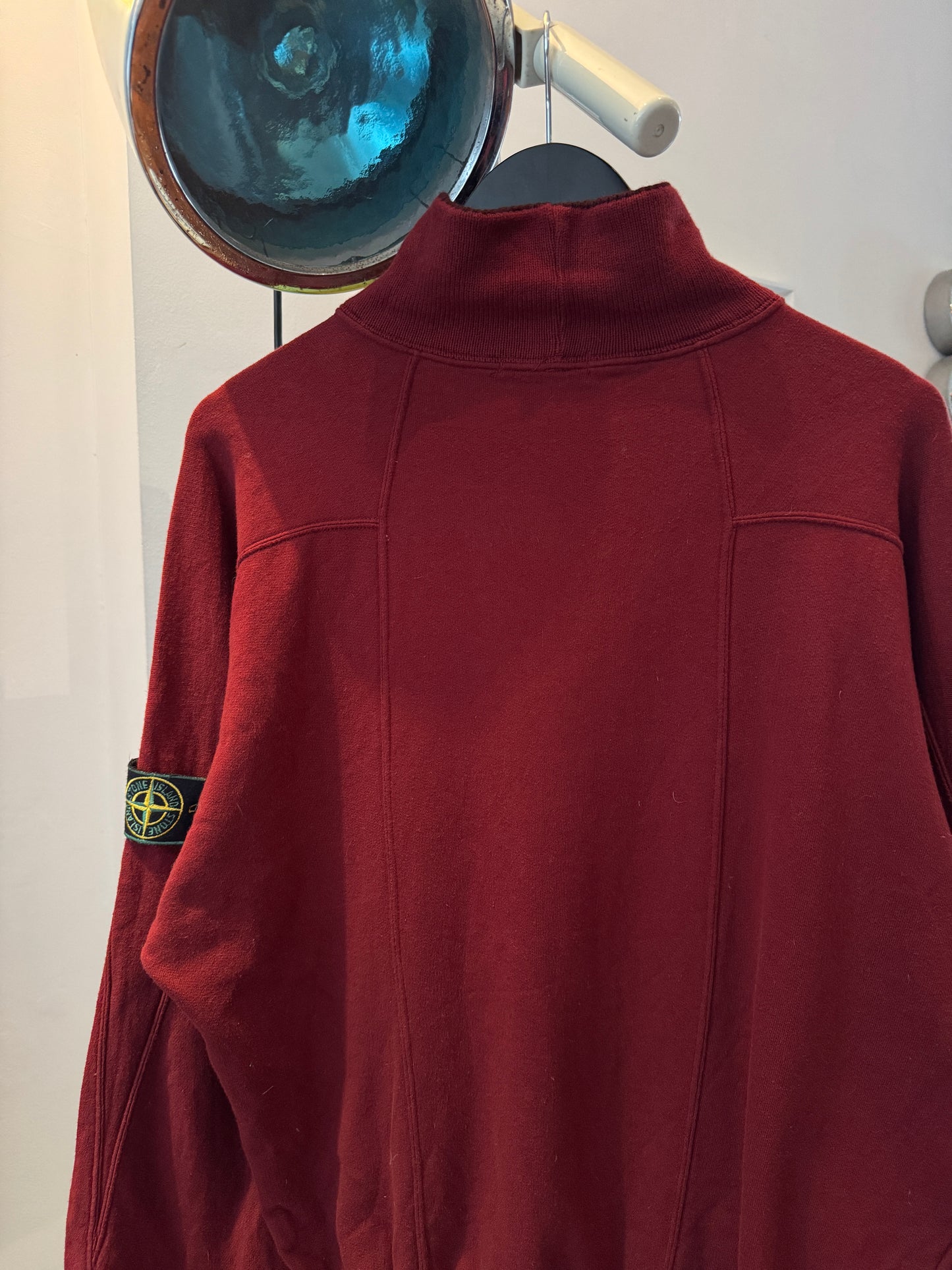 1980’s Stone Island Deep Wine Red Rollneck