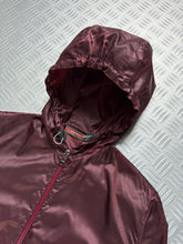 Charger l&#39;image dans la galerie, SS00’ Prada Sport 3M Burgundy Hooded Nylon Jacket - Small