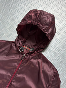 SS00’ Prada Sport 3M Burgundy Hooded Nylon Jacket