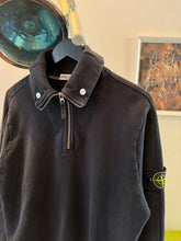 画像をギャラリービューアに読み込む, Early 2000’s Stone Island Jet Black 1/4 Zip - Medium / Large