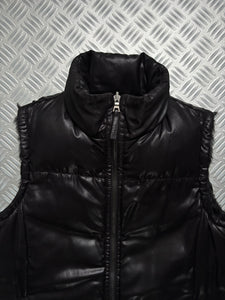 AW07’ Prada Black Tab Padded Reversible Fur/Nylon Vest