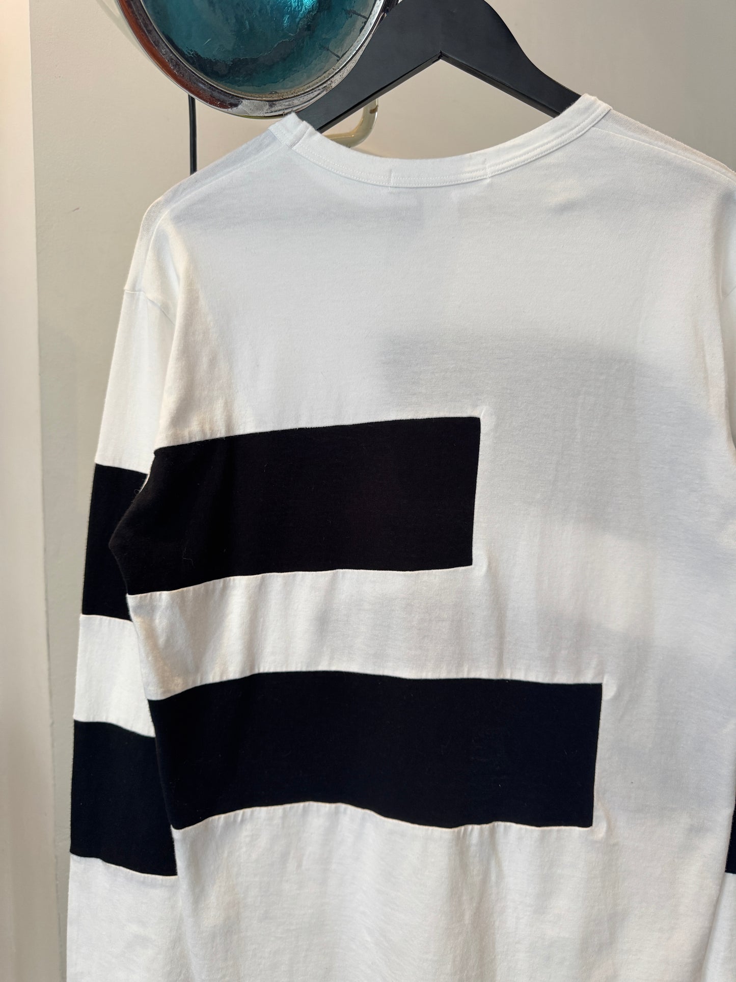 Early 2000's Comme Des Garcons SHIRT Striped Panel Longsleeve T-Shirt