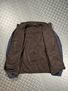 Prada Sport Black Tab Reversible Padded Brown / Navy Jacket