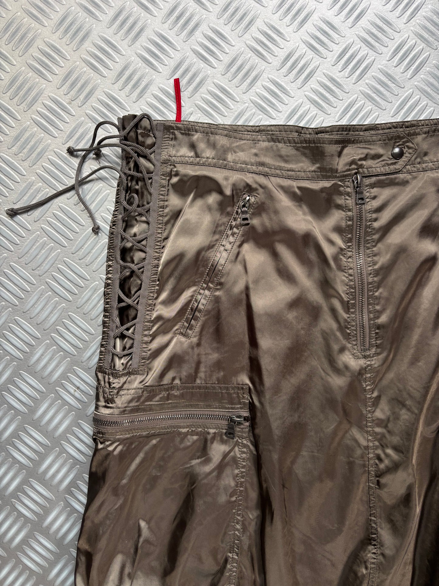 2003 Prada Sport Laced Nylon Skirt