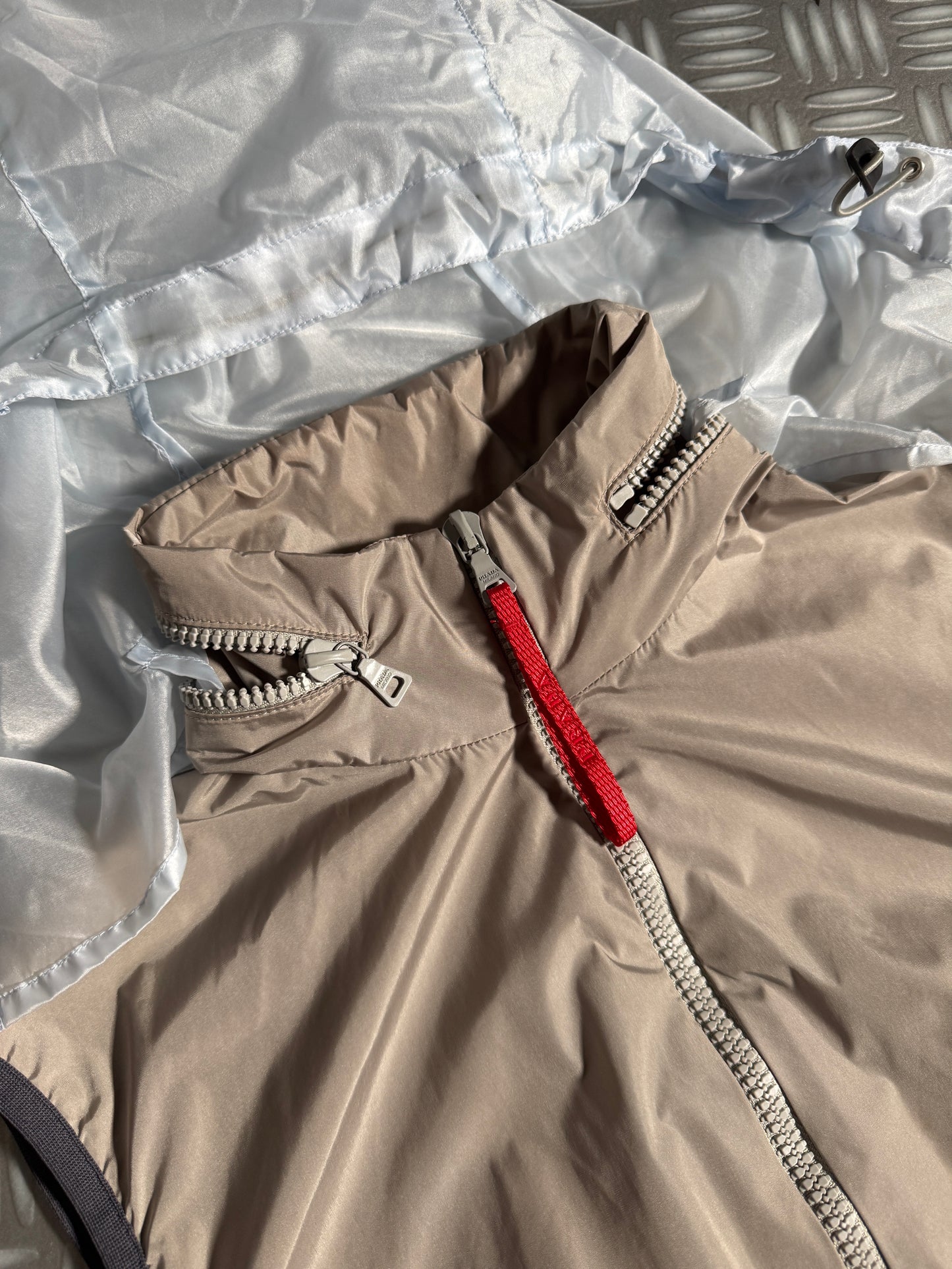 SS00’ Prada Sport Semi Transparent Back 3M Hooded Vest