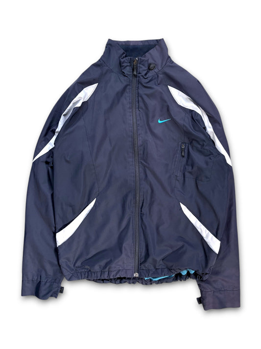2007 Nike Midnight Navy Dual Front Pocket Windbreaker Jacket