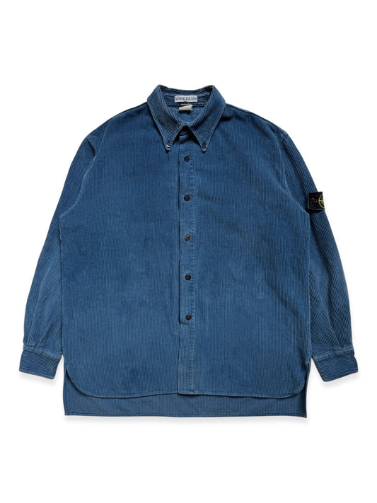 1995 Stone Island Jumbo Cord Navy Shirt