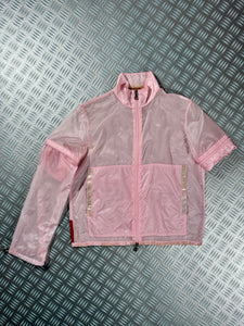 SS00’ Prada Sport Semi-Transparent Baby Pink 2in1 Jacket