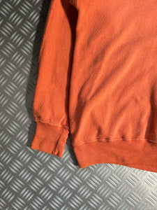 1990's Stone Island Orange 1/4 Zip - Medium / Large