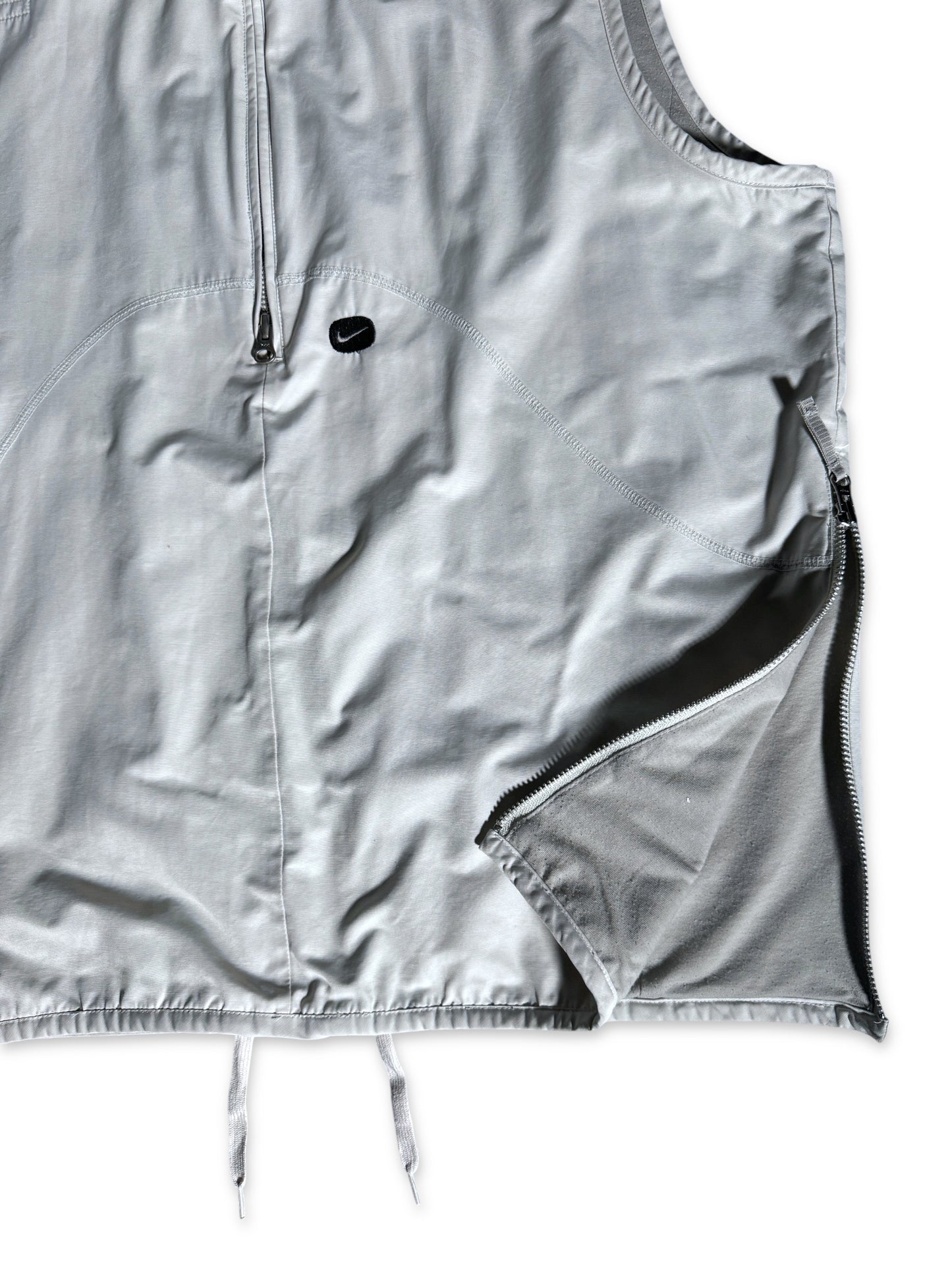 Early 2000's Nike White Pullover Vest w/Hidden Stash Pocket