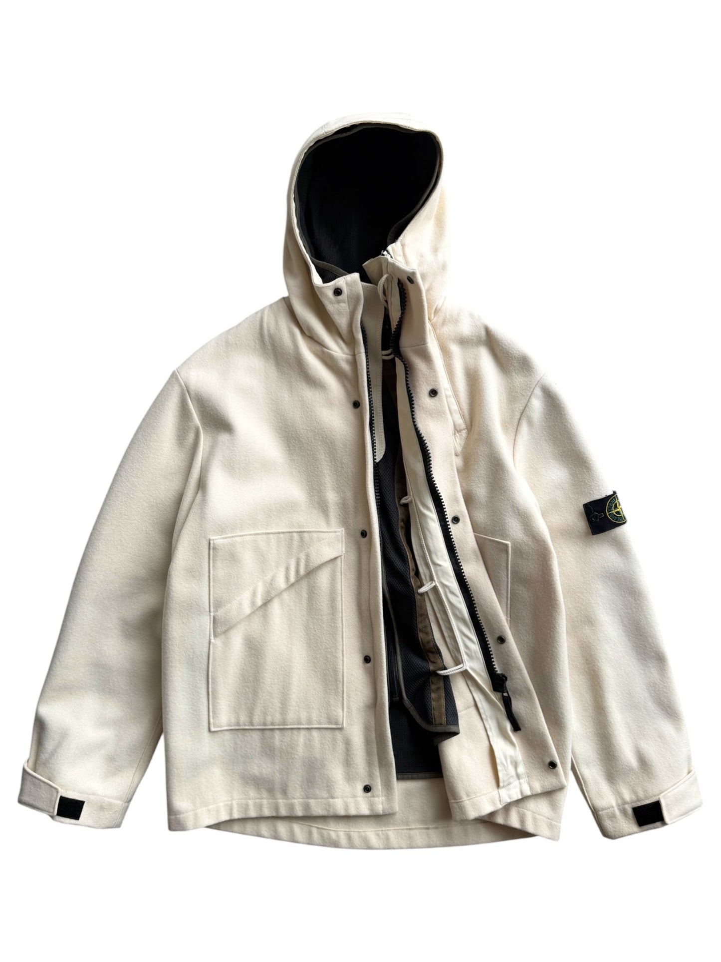 AW00’ Stone Island Asymmetric Zip Dutch Rope Jacket