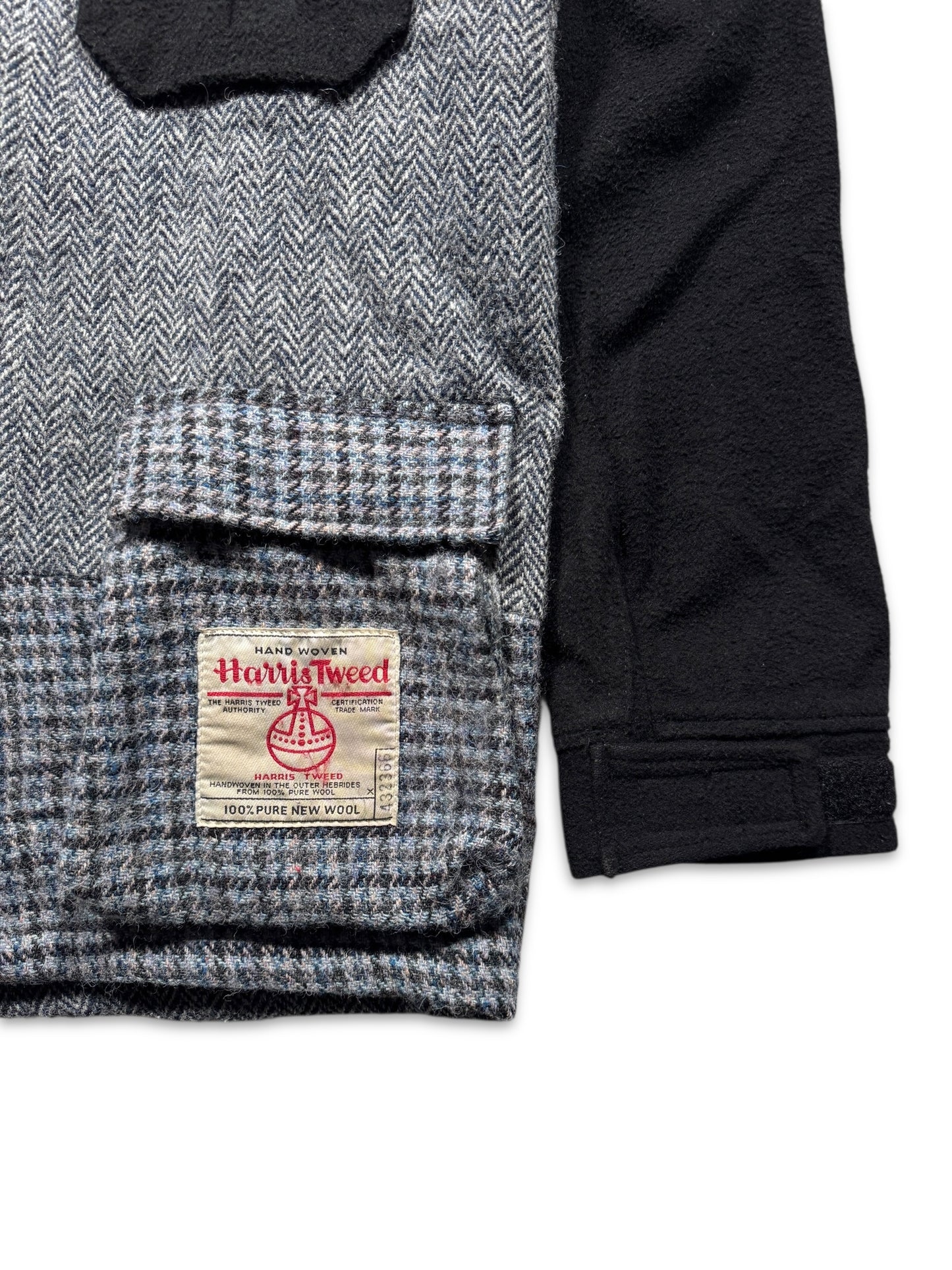 1998 Harris Tweed Split Panel Hooded Jacket