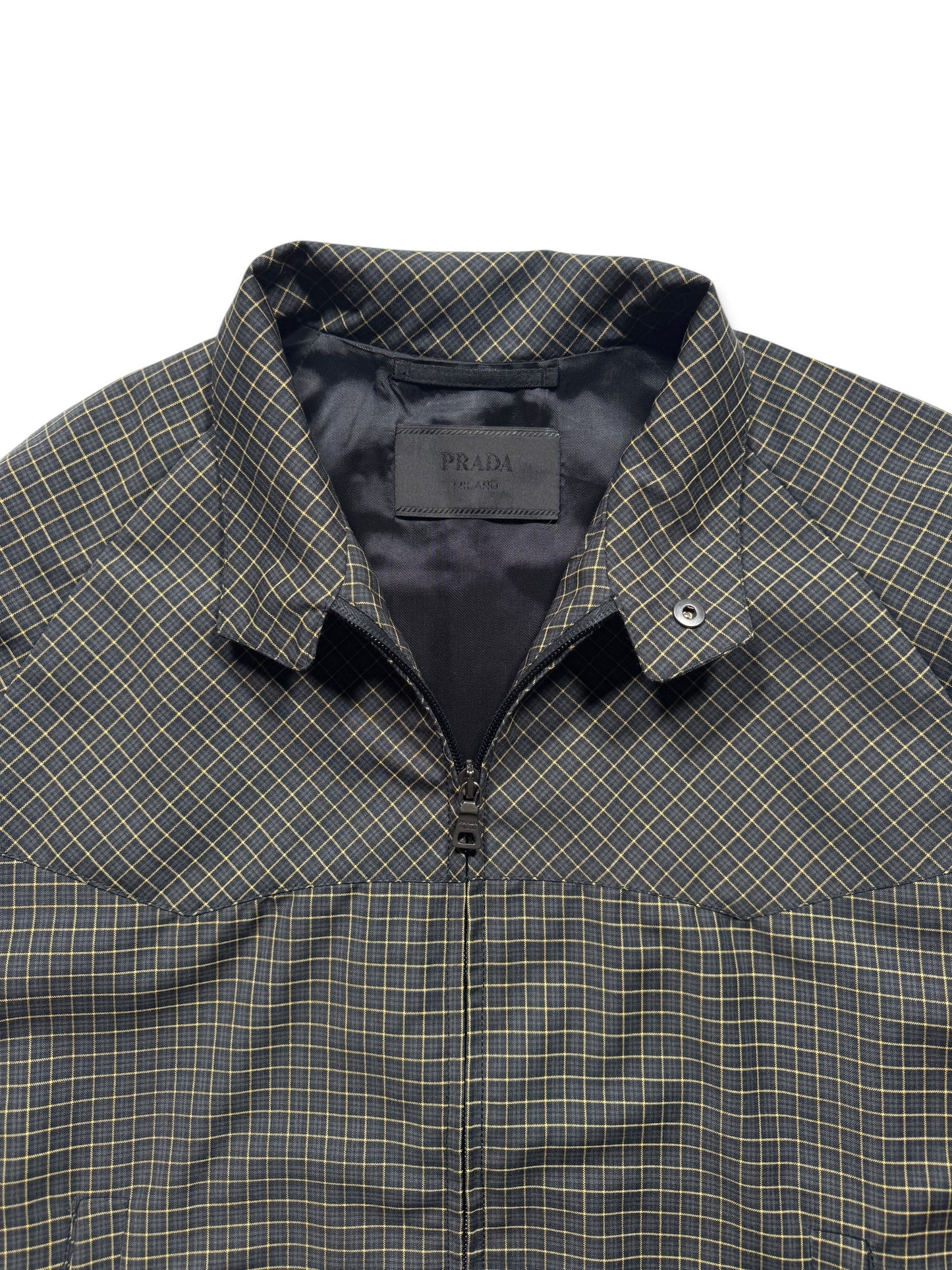 SS17’ Prada Mainline Plaid Harrington Jacket
