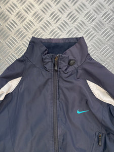 Early 2000's Nike Midnight Navy Dual Front Pocket Windbreaker Jacket