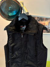 画像をギャラリービューアに読み込む, SS00’ Prada Sport 2in1 Jet Black Goat Fur Lined Jacket/Vest - Womens 6-8