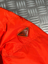 画像をギャラリービューアに読み込む, Prada Milano Bright Orange Nylon Puffer Jacket -