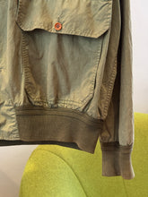 画像をギャラリービューアに読み込む, 1980’s CP Company Moss Green Buttoned Harrington Jacket - Medium/Large