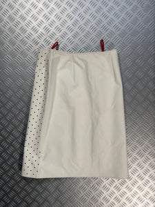 SS00' Prada Sport Pure White Perforated Skirt